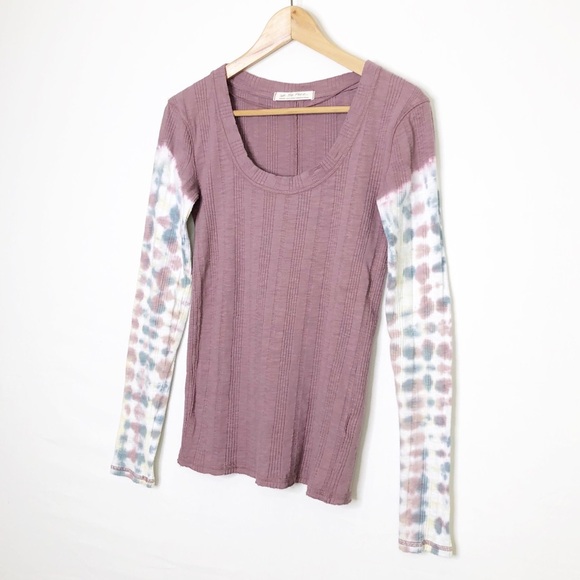 Free People We The Free Big Sur tie-dye, long sleeve ribbed top - Picture 8 of 13